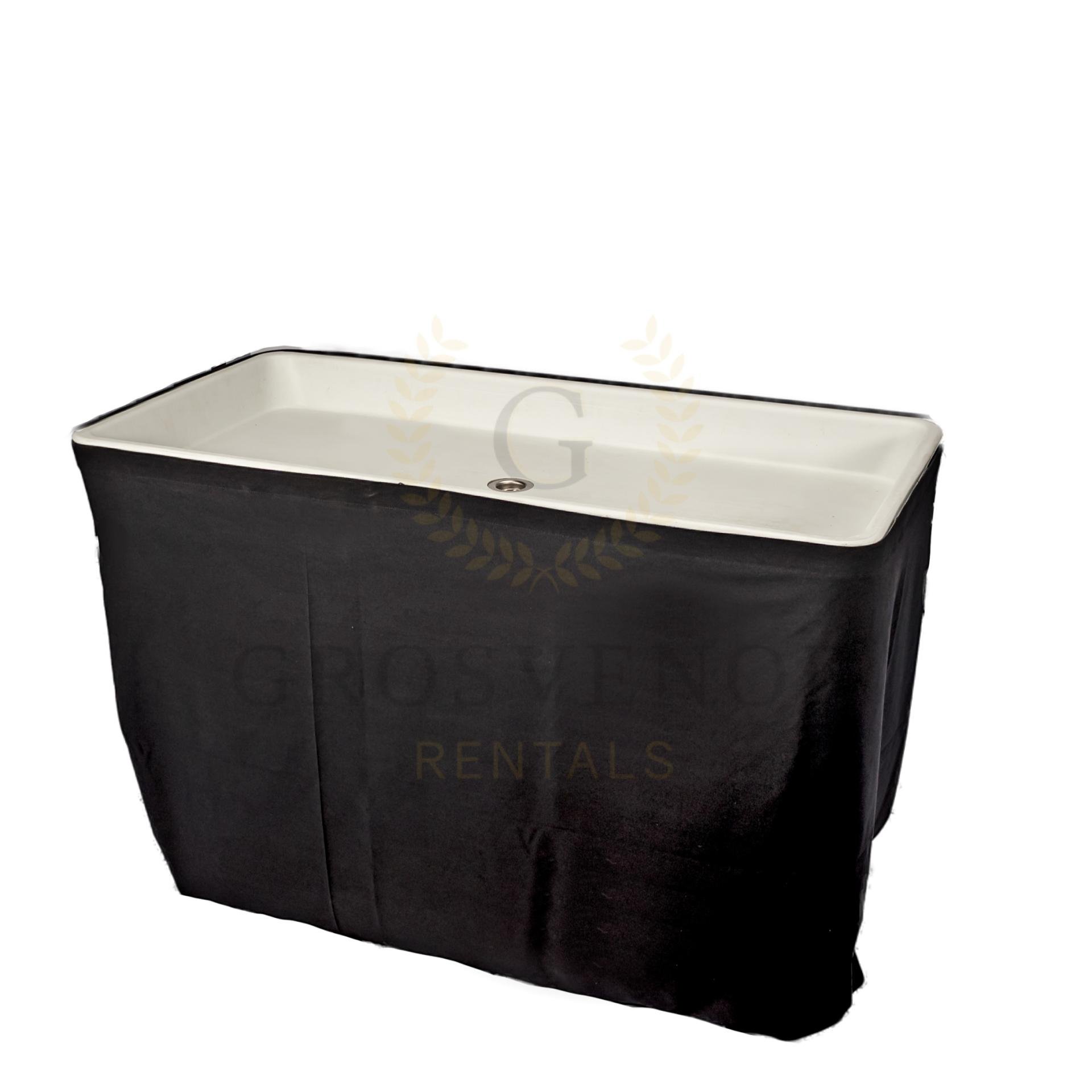 Ice Well Bar Table with black cloth