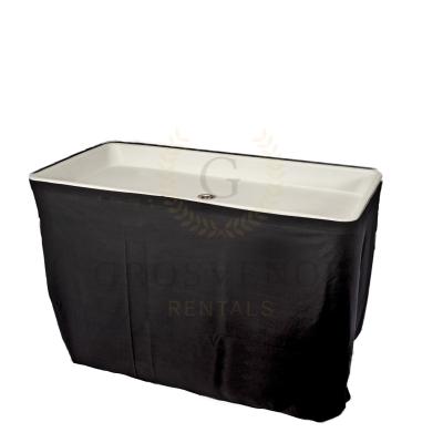 Ice Well Bar Table with black cloth