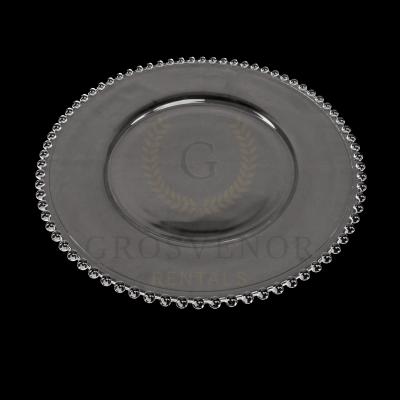 Clear Beaded Charger Plates thumbnail