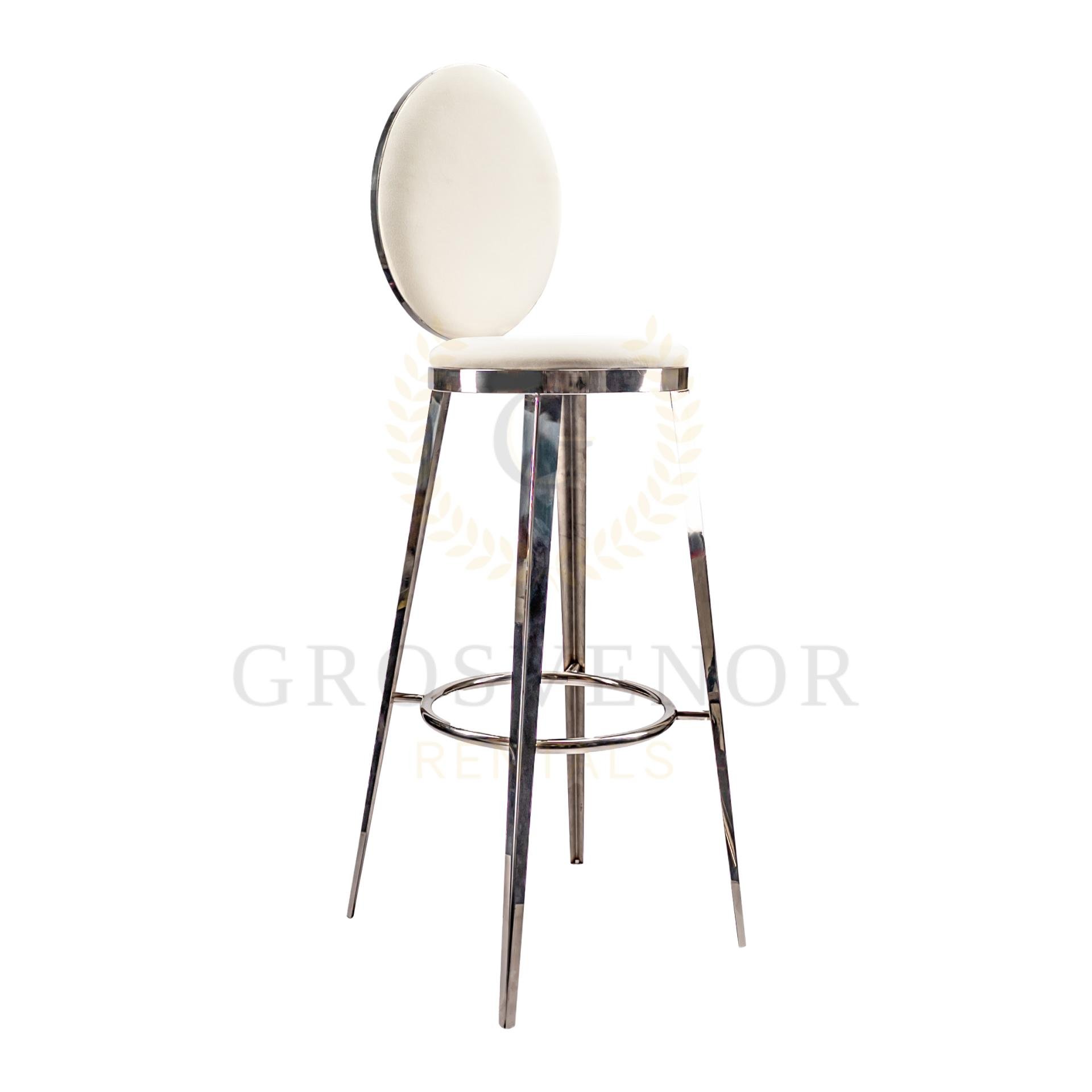 Silver Dior Stool