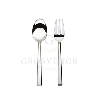 Milky Serving Spoon & Fork